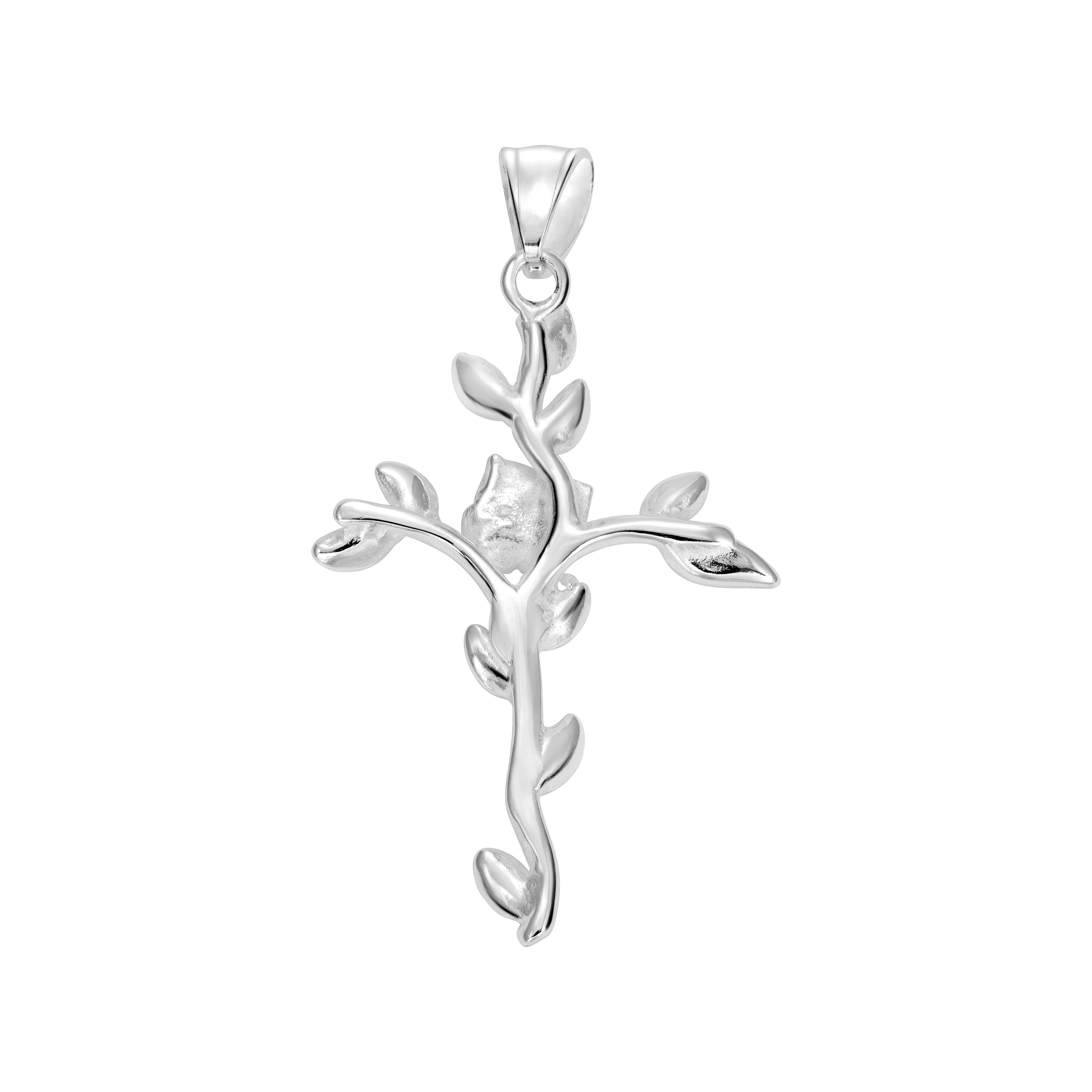 Verschiedene Anhänger aus Edelstahl Kreuz / Kreuz Rose / Betende Hände - Image 7