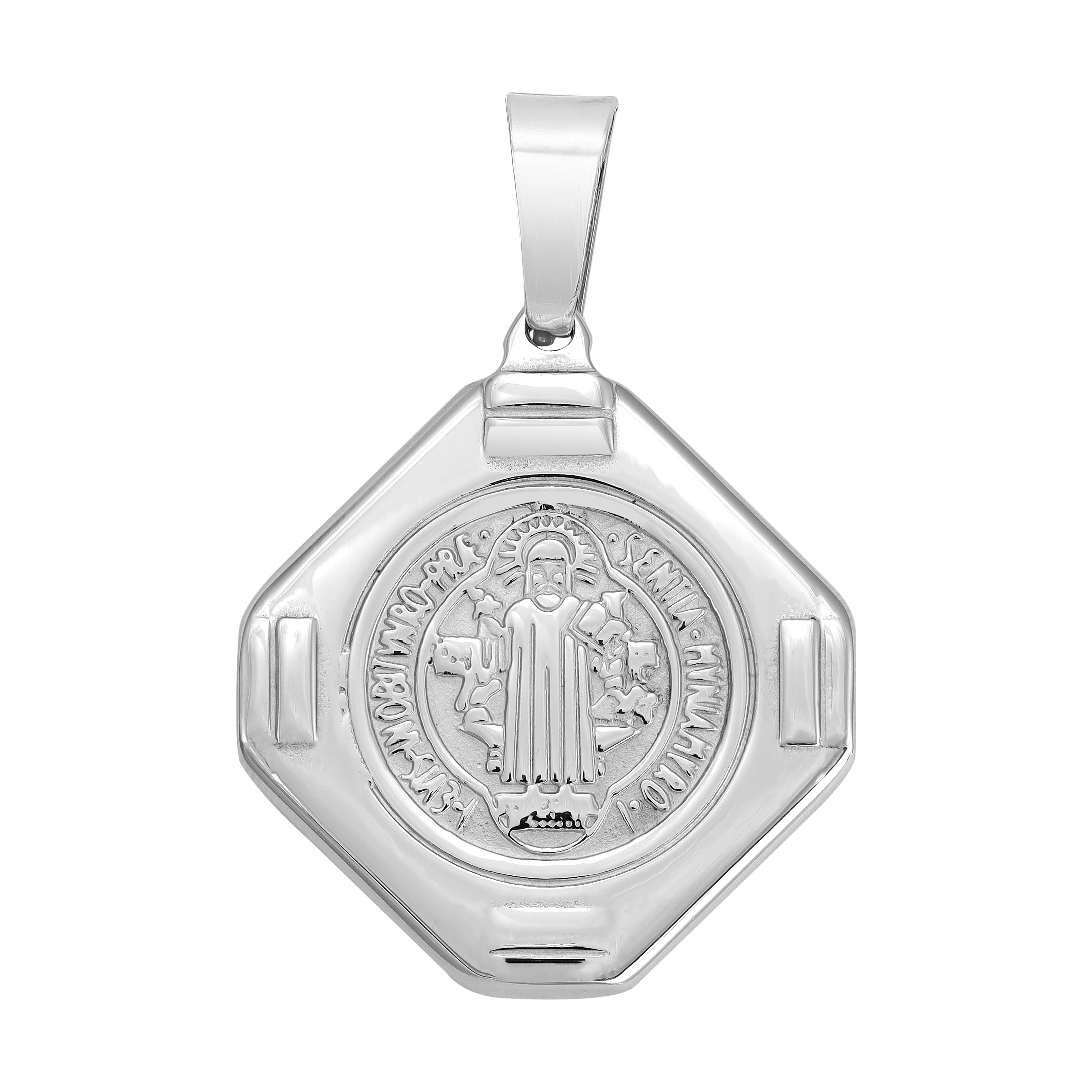 Verschiedene Anhänger aus Edelstahl Kreuz Medaillon / Flügel Dog Tag  / Kompass /  Kreuz Medaillon Wappen / Africa - Image 4