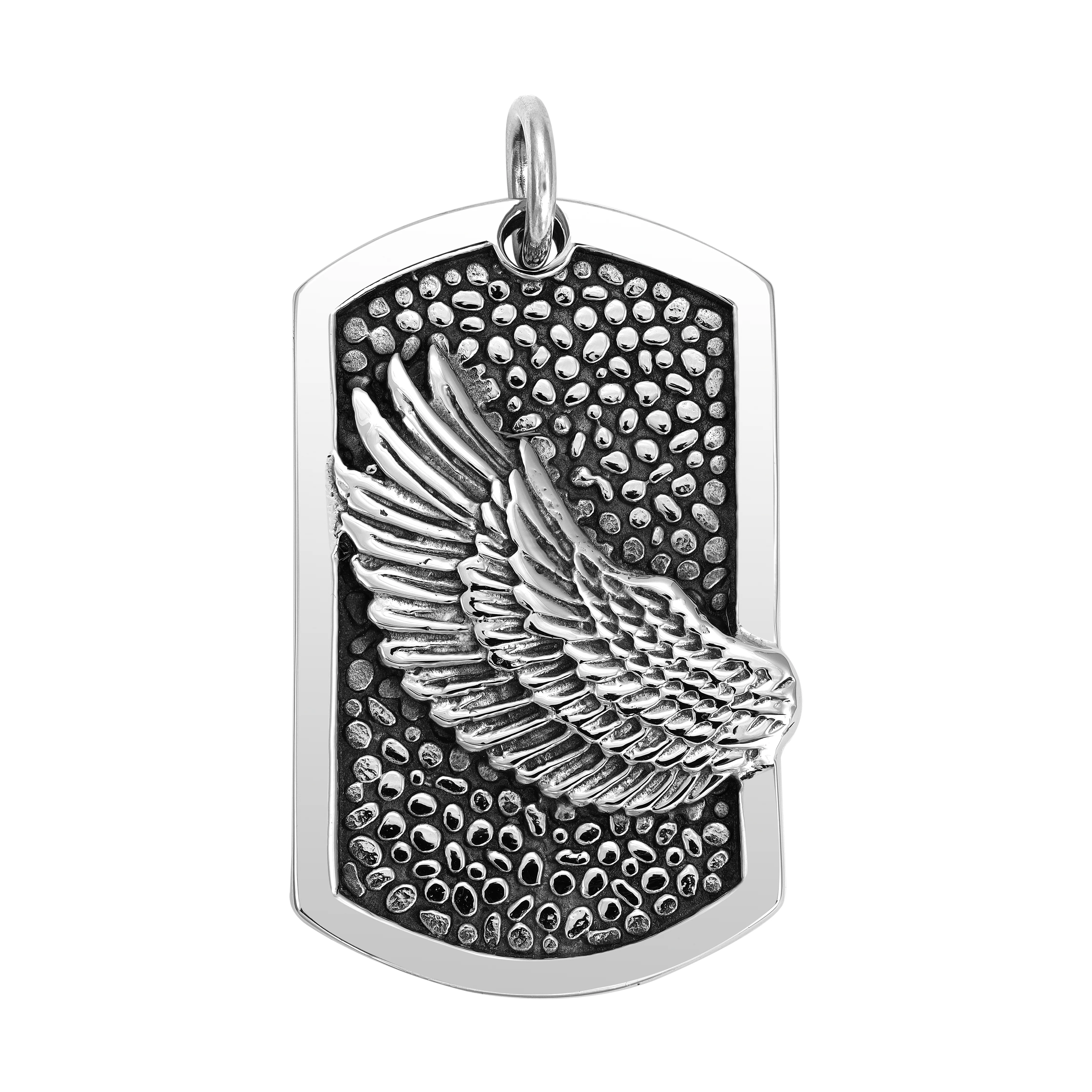 Verschiedene Anhänger aus Edelstahl Kreuz Medaillon / Flügel Dog Tag  / Kompass /  Kreuz Medaillon Wappen / Africa - Image 5
