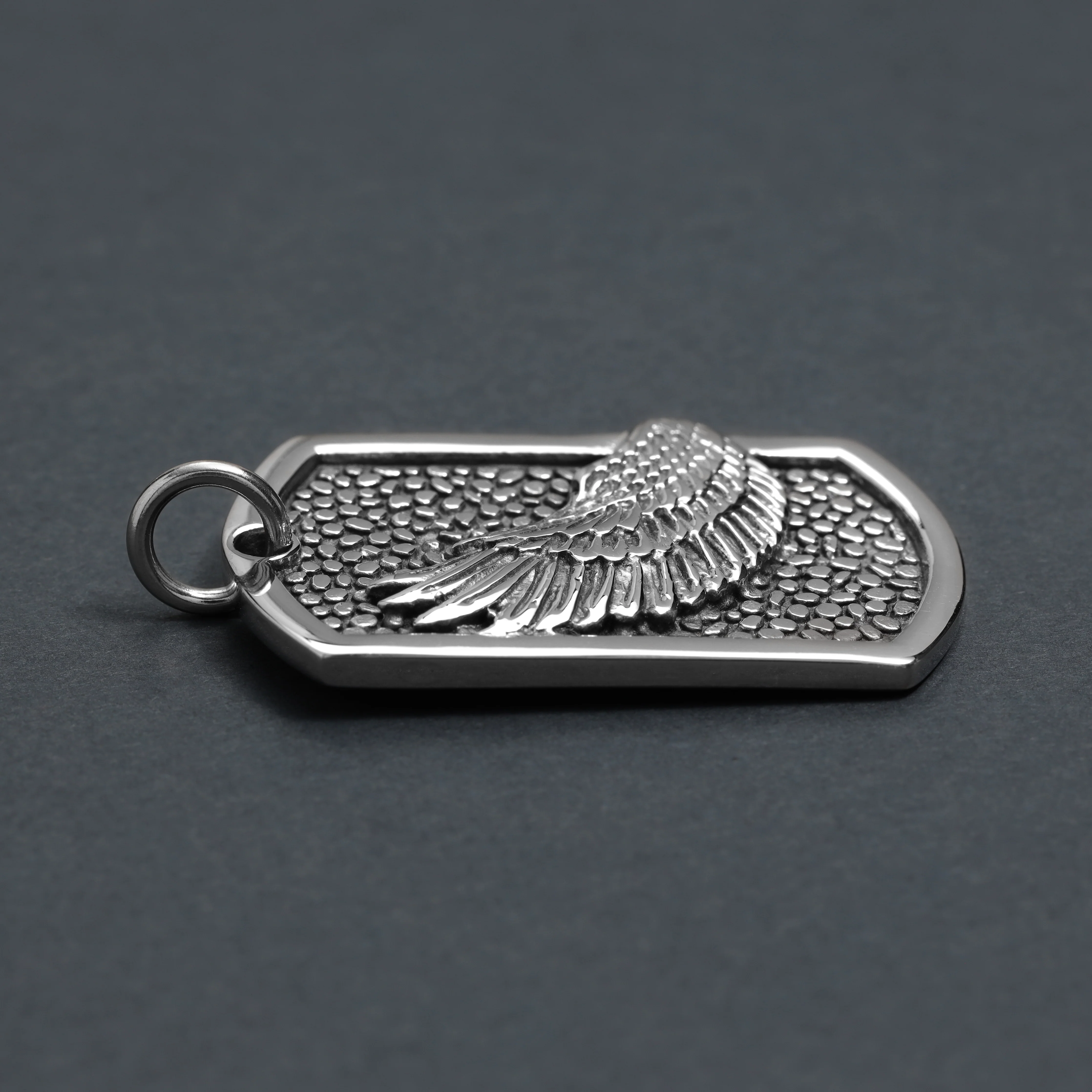 Verschiedene Anhänger aus Edelstahl Kreuz Medaillon / Flügel Dog Tag  / Kompass /  Kreuz Medaillon Wappen / Africa - Image 6
