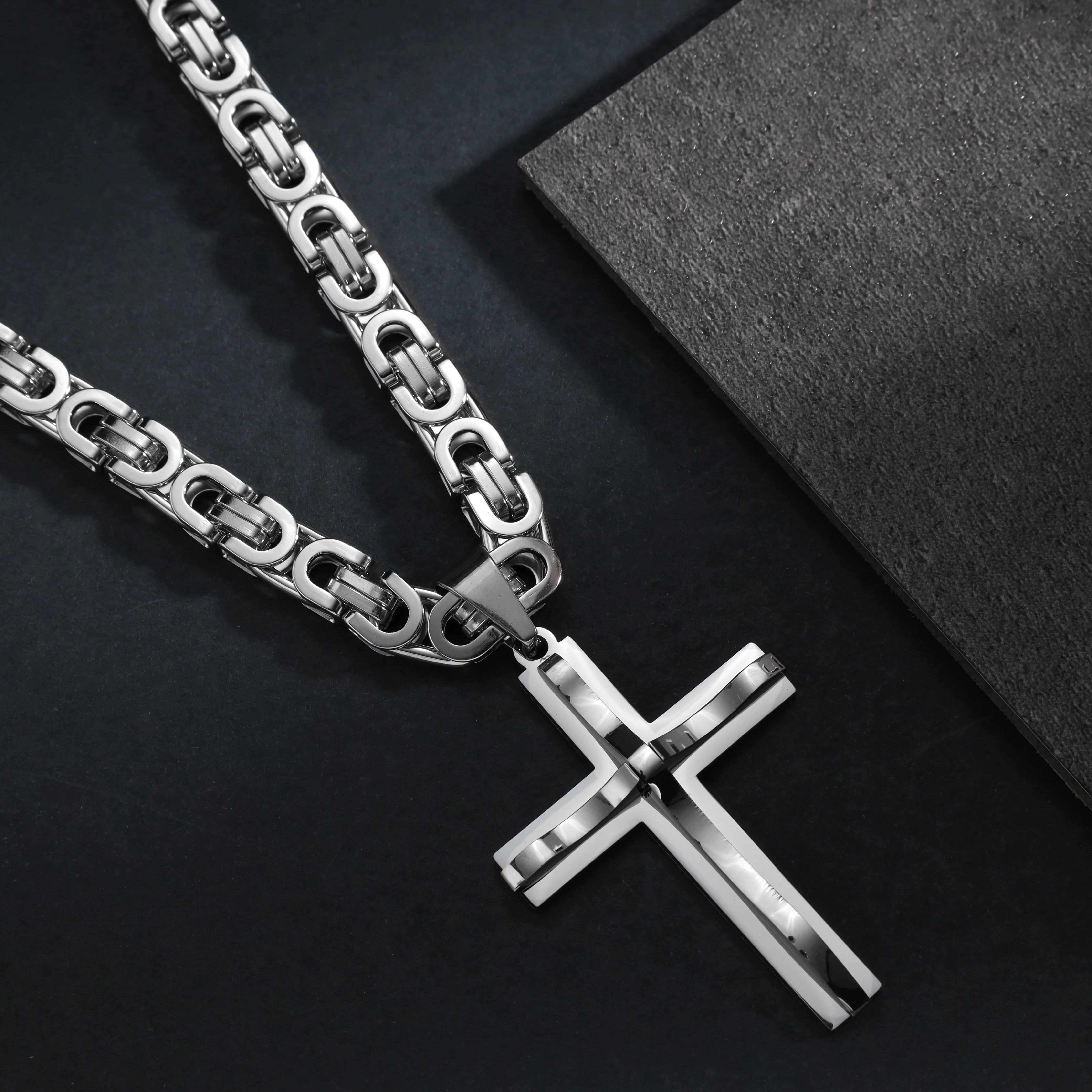 Verschiedene Kreuz AnhÀnger aus Edelstahl - Image 12