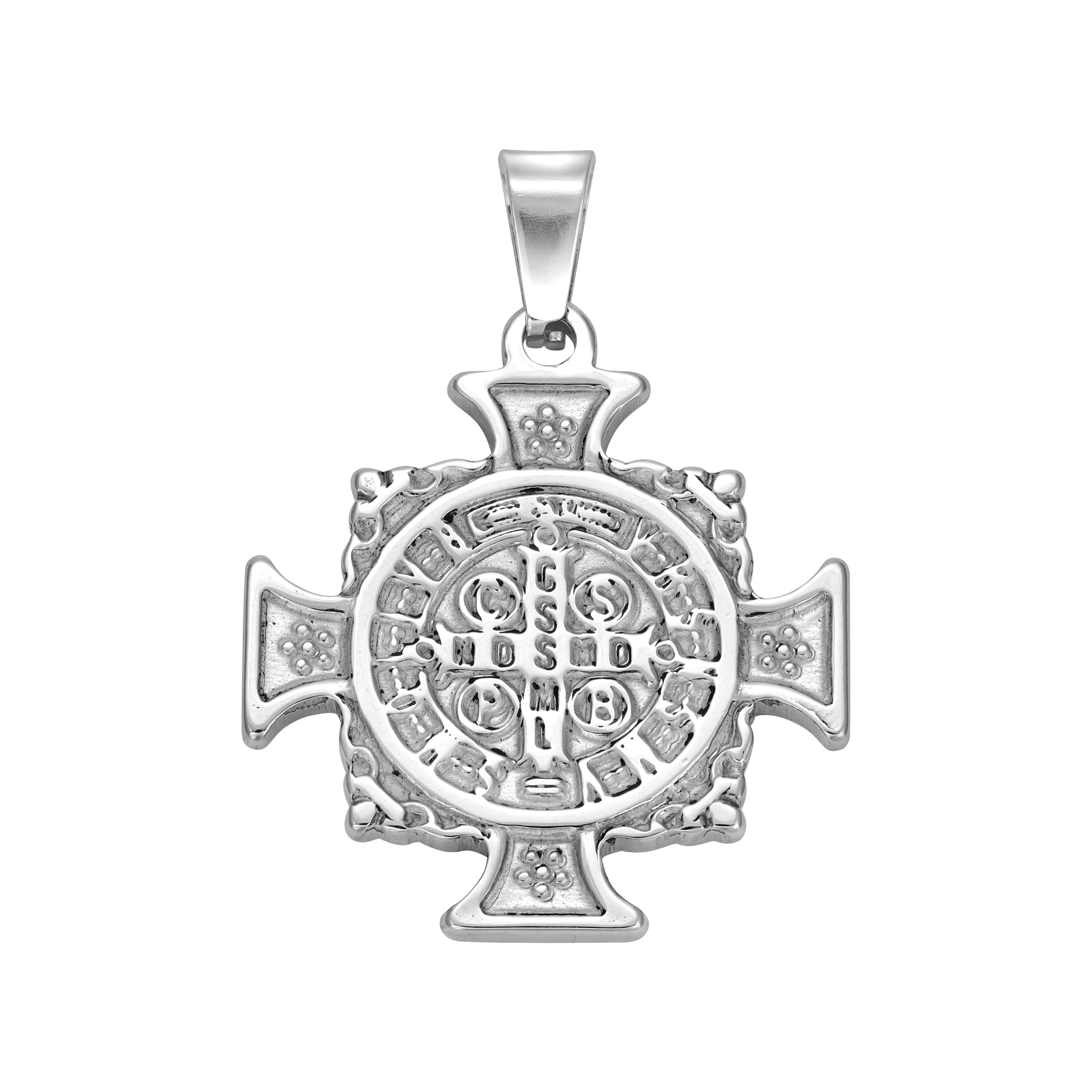Verschiedene Kreuz Anhänger aus Edelstahl Iced Out Stil Kreuz / Heiliger Benedikt  / Ankh Kreuz / Kreuz Medaillon - Image 13
