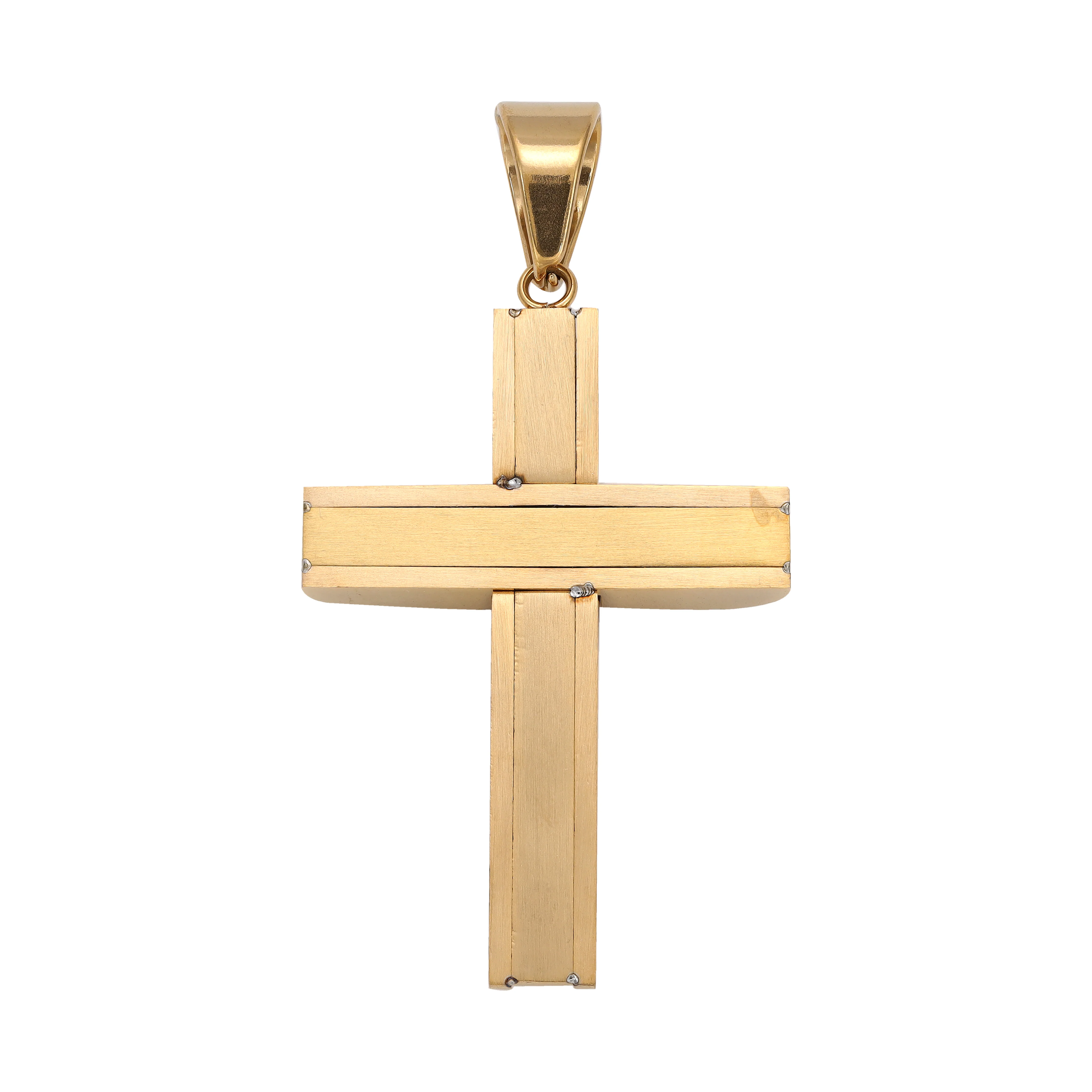 Verschiedene Kreuz Anhänger aus Edelstahl - vergoldet - Image 7