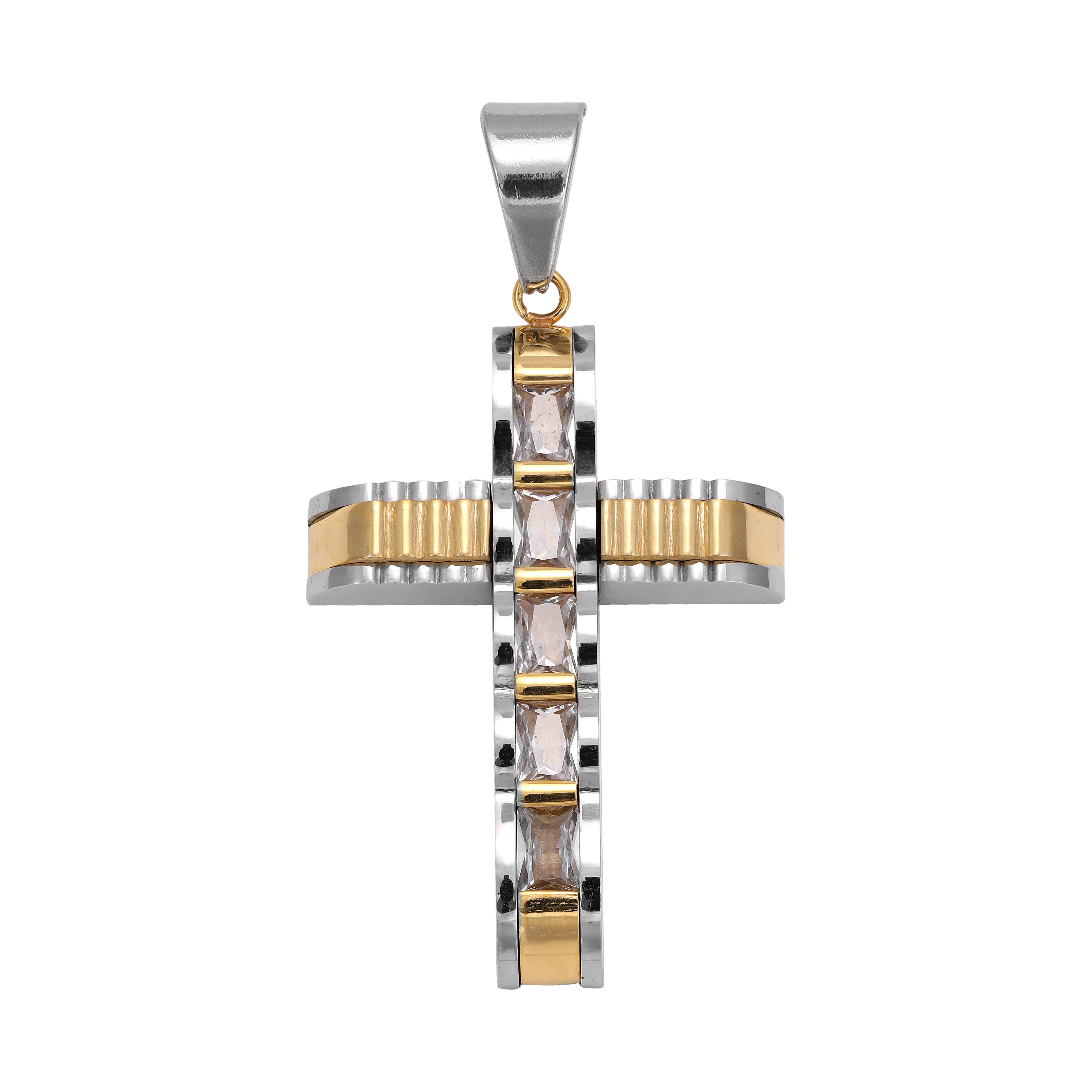 Verschiedene Kreuz Anhänger aus Edelstahl - vergoldet - Image 8